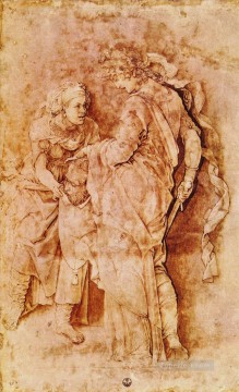 アンドレア・マンテーニャ Painting - ホロフェルネス ルネサンスの画家アンドレア マンテーニャの頭を持つジュディス